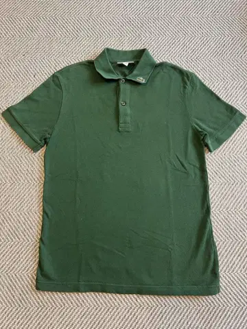 LACOSTE 다크 그린 피케 셔츠 M