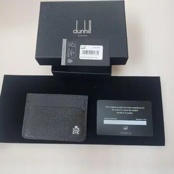 dunhill Bourdon 심플 카드 케이스 블랙