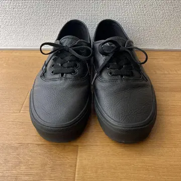 VANS 오센틱 가죽 블랙 27.5cm