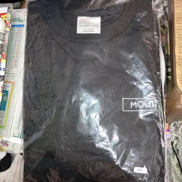 모가 단 한정판 MOGA 블랙 T 롱 셔츠 2XL