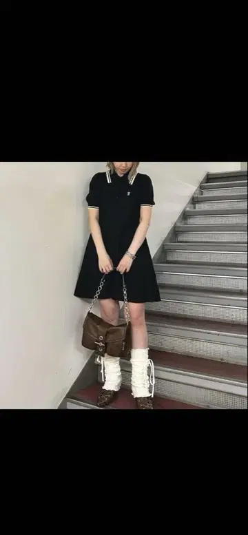 Jountie 브라운 핸드백 체인 스트랩 포함