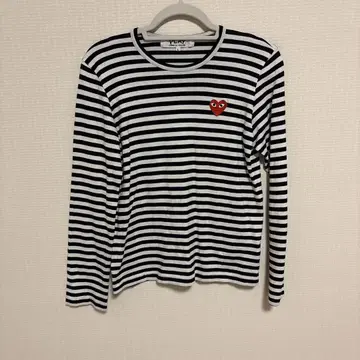 긴팔 티셔츠 보더 PLAY COMME des GARCON