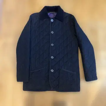 MACKINTOSH 매킨토시 울 네이비 WAVERLY 퀼팅