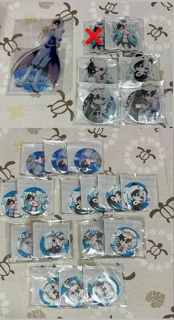 코토부키야 복권 Kamito 아크릴 스탠드 캔뱃지 묶음 판매