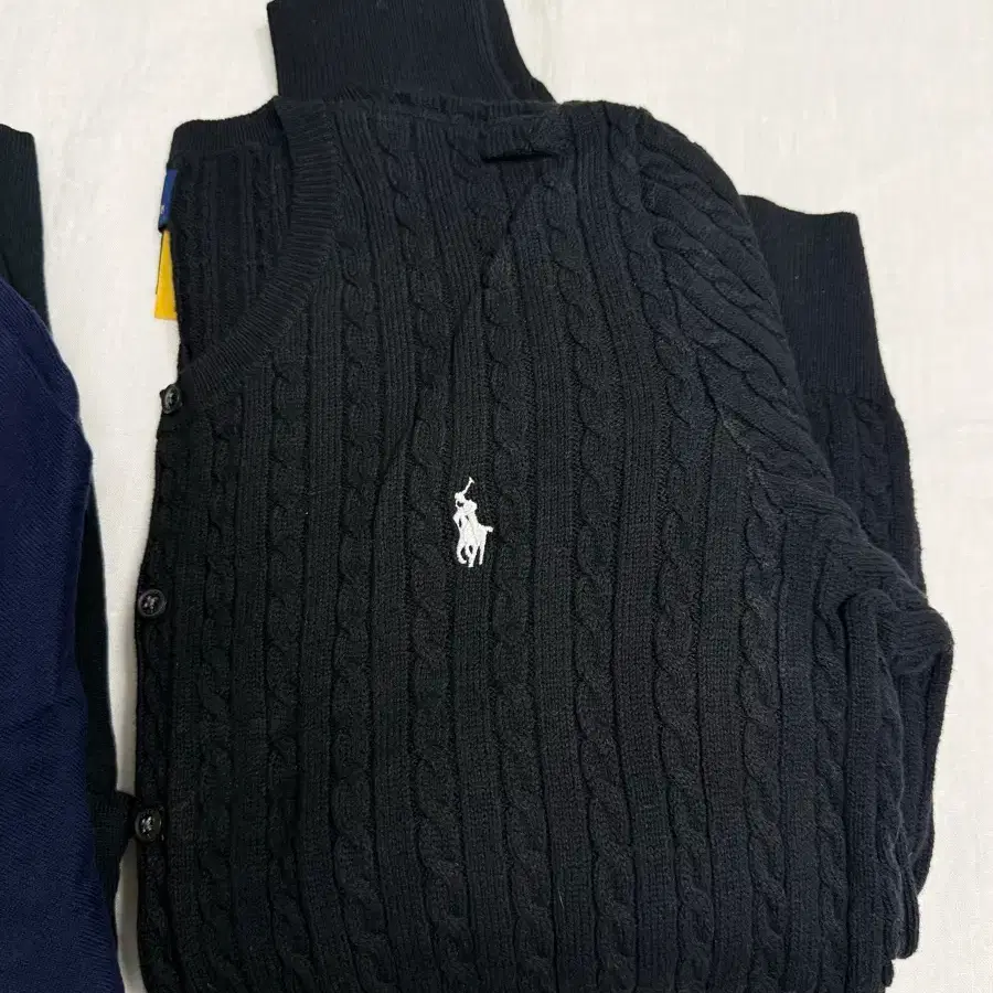 Polo Ralph Lauren Cardigan (Black Cable Knit / Navy / Grey / Black Pima Cotton)