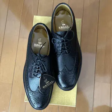 새상품, 미사용 REGAL 블랙 비즈니스 슈즈