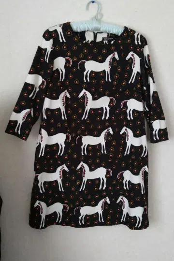 marimekko 무스타탄마 패턴 원피스 36