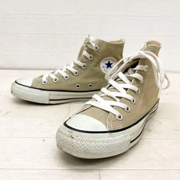 유169 CONVERSE 하이컷 스니커즈 베이지 컨버스
