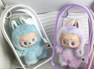 러브브 클리어 파우치 덕질 데코 캐릭터 화이트 퍼플 묶음 판매
