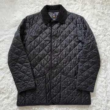새상품급 LAVENHAM 라벤햄 퀼팅 자켓 38 블랙 영국제