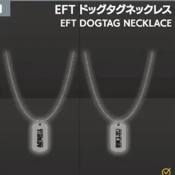 TGS 타르코프 Escape from Tarkov 도그태그 목걸이