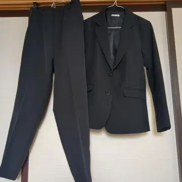 블랙 비즈니스 정장 상하의 세트