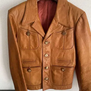 70s 크라프트 가죽 자켓