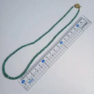 천연 에메랄드 목걸이