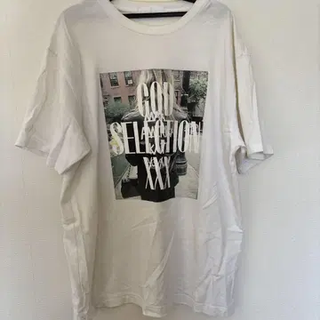 GOD SELECTION XXX 화이트 티셔츠