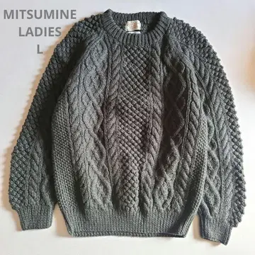 MITSUMINE LADIES 미츠미네 L 피셔맨 니트 스웨터