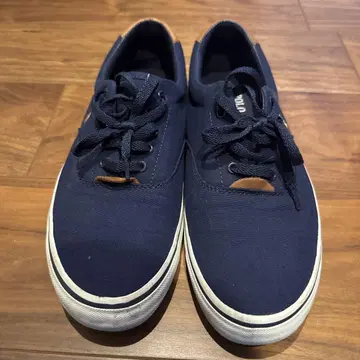 POLO 네이비 캐주얼 스니커즈