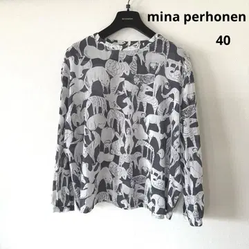 mina perhonen 미나 페르호넨 긴팔 블라우스 라이프 퍼즐 40