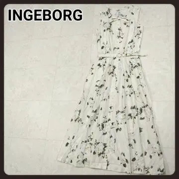 잉게보그 꽃무늬 원피스 M 롱 원피스 INGEBORG