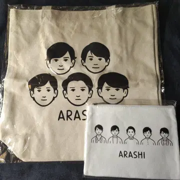아라시 전시회 토트백 파우치