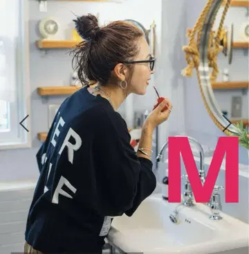 니코앤드 [ be with M ] misayo 백 로고 가디건 블랙 M