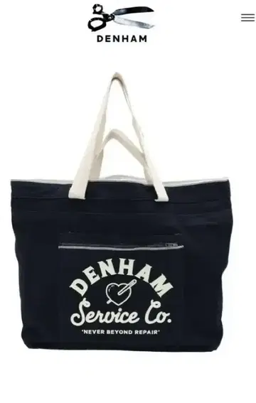 미사용 DENHAM TOTEBAG RINSE 네이비
