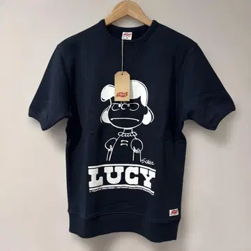 새상품 TSPTR peanuts 반팔 맨투맨 LUCY M 사이즈 네이비