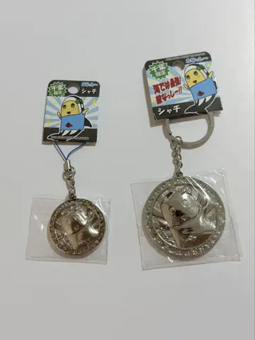 후낫시 샤치 치바 한정판 메탈 코인 스트랩 메탈 코인 키링