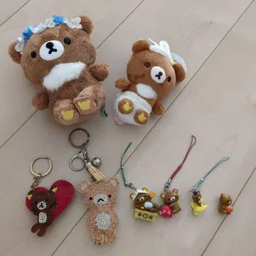 리락쿠마 스트랩 세트 봉제 인형