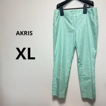 AKRIS 아크리스 XL 빅 사이즈 슬랙스 팬츠 민트 그린