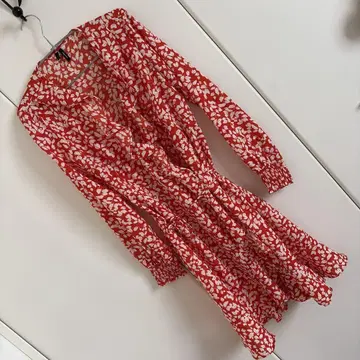 VERO MODA 꽃무늬 긴팔 원피스 S 사이즈