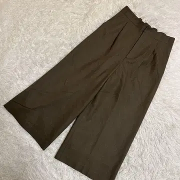 UNTITLED 와이드 팬츠 카키 2 캐주얼
