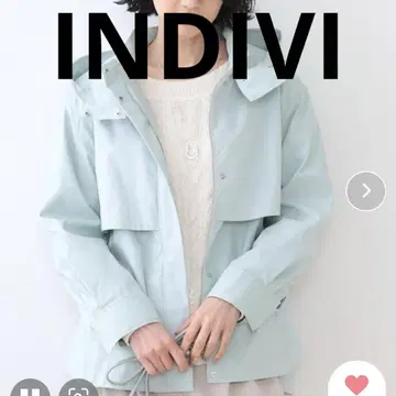 INDIVI 멀티WAY 마운틴 파카 그린 L 블루종