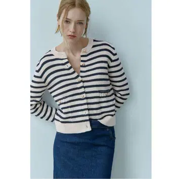 ZARA 스트라이프 가디건