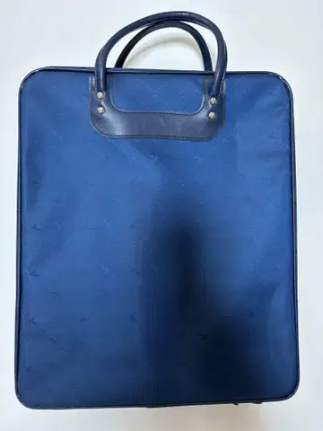 네이비 일본 의류용 투명 포켓 부착 백