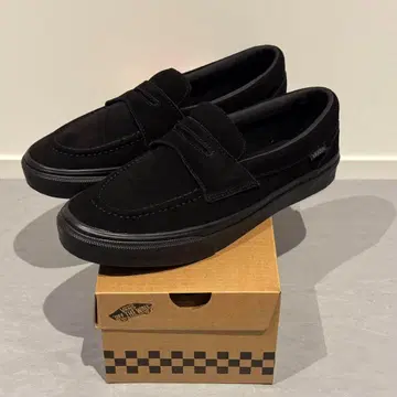 VANS 로퍼 반스 로퍼 스웨이드 블랙 22.5cm