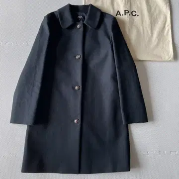 새상품급 A.P.C. 스텐카라 코트 여성용 코튼 블랙 38 현행