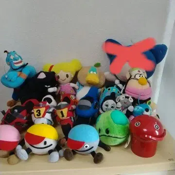 쇼와 헤이세이 레트로 봉제 인형 여러 가지 묶음 판매