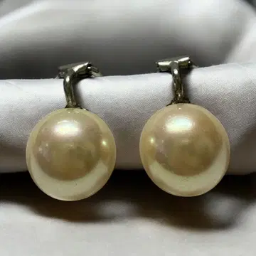 마조리카 펄 귀걸이 12mm 실버 925 각인 포함