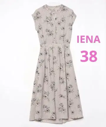 IENA 이에나 스트라이프 플라워 스키퍼 셔츠 원피스