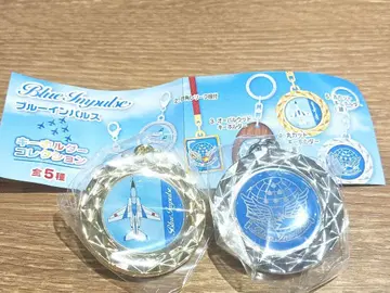 블루 임펄스 키링 컬렉션 가챠 금&은 키링 세트