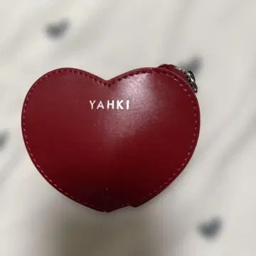 YAHKI 하트형 코인 케이스 빨간색