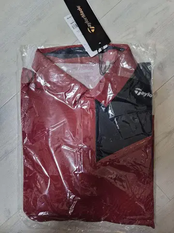 TaylorMade 빨간색 피케 셔츠 L 사이즈