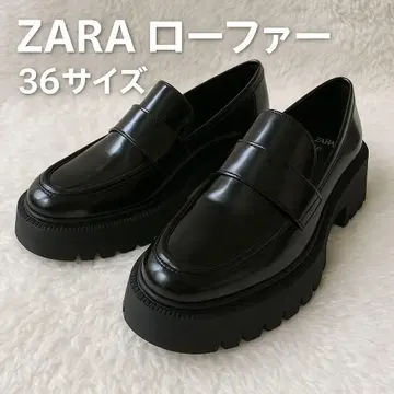 자라 ZARA 통굽 로퍼 블랙 36 사이즈