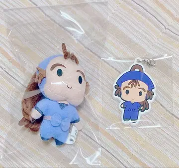 닌타마 란타로 오하마 칸에몬 봉제 인형 키링 러버 스트랩 레어 세트