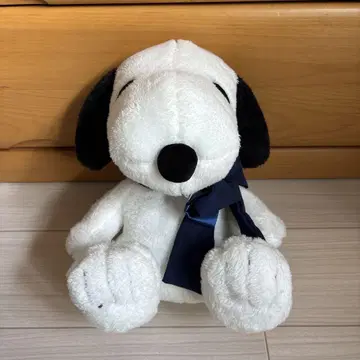 스누피 파란 리본 포함 봉제 인형