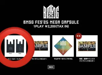 BMSG 메가 캡슐 비닐 토트