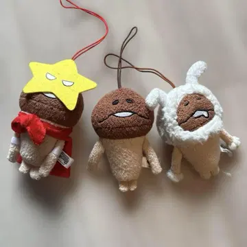 나메코 재배 키트 봉제 인형 스트랩 3개 세트