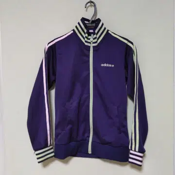 adidas 보라색 스트라이프 저지 퍼플