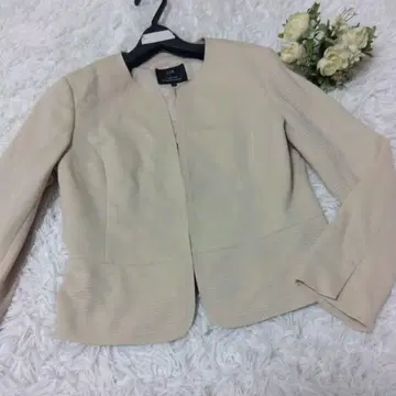 23구 온워드 베이지 노카라 자켓 34